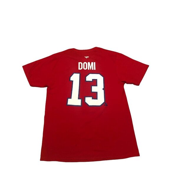 NHL© FANATICS Montreal Canadiens Habs 13 Domi Red T-Shirt 100% Cotton Women's S - Picture 2 of 11